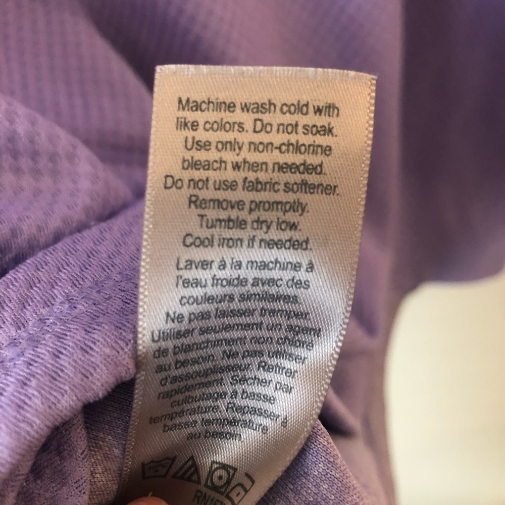 C9‎ Champion Lilac Purple Quarterzip Girls Large 10 12 - Picture 8 of 8